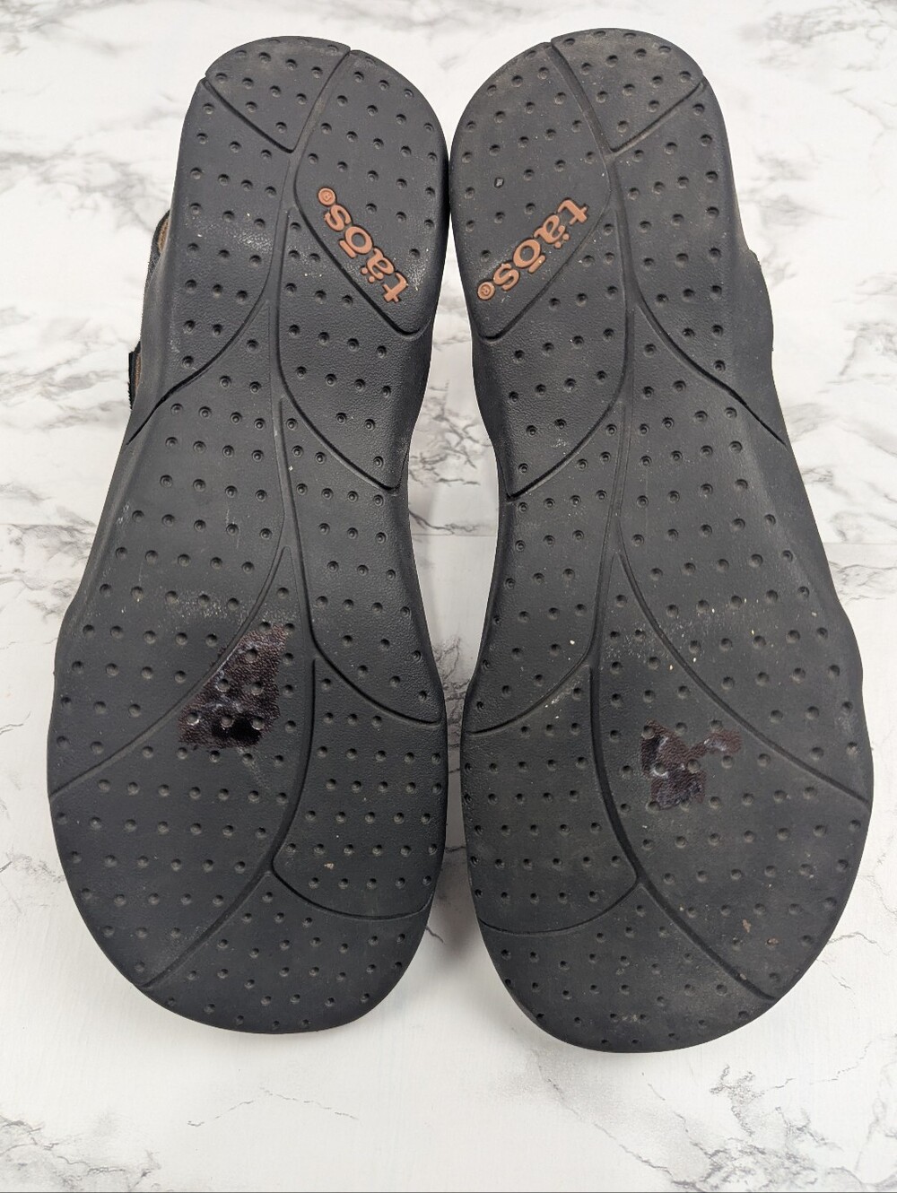 Taos Trophy 2 Black Leather Strappy Comfort Sandals Women's Size 7 - Picture 9 of 14